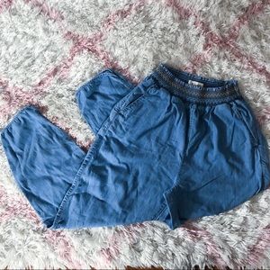 Madewell Chambray Track Trousers Medium